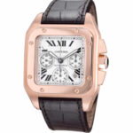 Cartier Santos 100 XL Chronograph Rosegold Cartier Santos 100 XL Chronograph Rosegold