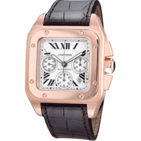 Cartier Santos 100 XL Chronograph Rosegold
