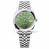 Rolex Datejust 41mm Steel Green Arabic Dial Custom