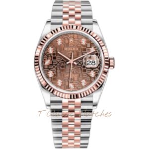 Rolex Datejust 36mm Steel and Everose Gold Rolex Datejust 36mm Steel and Everose Gold