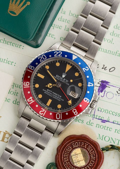 WhatsApp Image 2026-09-28 at 06.09.06 (1) 1978 Rolex GMT-Master Ref. 1675 MK5 'Pumpkin' Patina dial with Box and Papers