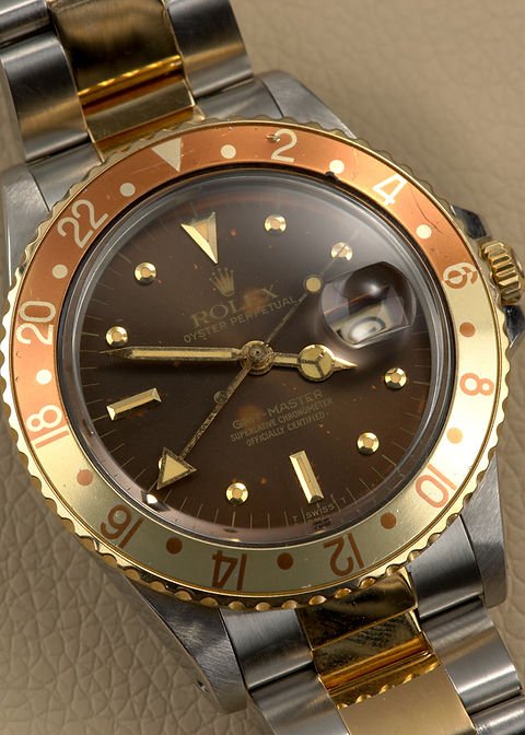 1986 Rolex GMT-Master Ref. 16753 'Root Beer' Nipple with Box, Papers and invoice