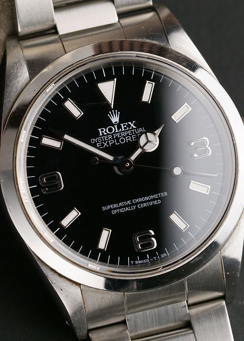 1990 Rolex Explorer Ref. 14270 'Blackout' Unpolished Case Back Sticker w/ Papers