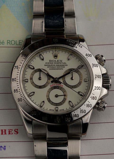 WhatsApp Image 2026-09-29 at 07.11.56 (1) 2003 Rolex Daytona Ref. 116520 'Panna' dial 'Thin Hands' with Box and Papers