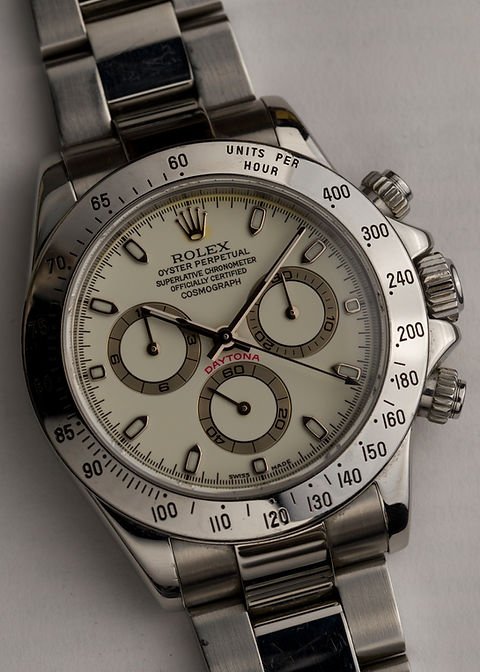 WhatsApp Image 2026-09-29 at 07.11.57 2003 Rolex Daytona Ref. 116520 'Panna' dial 'Thin Hands' with Box and Papers