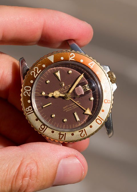 WhatsApp Image 2026-09-29 at 07.25.08 1973 Rolex GMT-Master Ref. 1675 'Root Beer' with MK2 matte brown 'Nipple' dial