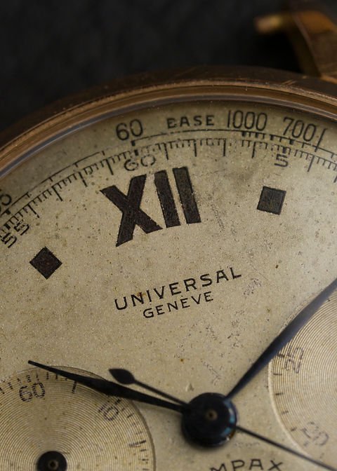 1940s Universal Geneve 'Compax' Ref. 12545 in 18K Rose Gold