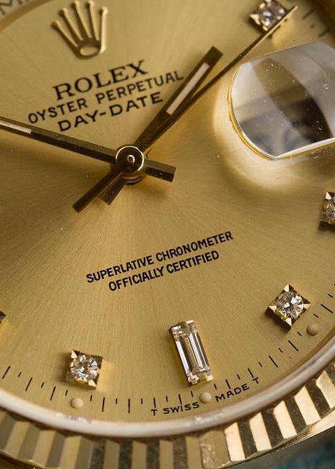 WhatsApp Image 2026-09-29 at 22.40.47 (1) 1990 Rolex Day-Date Ref. 18038 Champagne 'Diamond-set' dial in 18k Yellow Gold