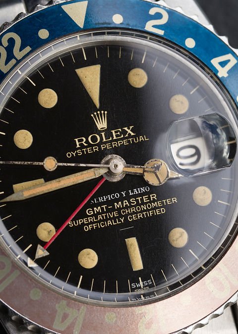 WhatsApp Image 2026-09-29 at 22.49.38 (2) 1963 Rolex GMT-Master 1675 'PCG' Gilt ‘Serpico Y Laino’ Double-Swiss 'Underline'