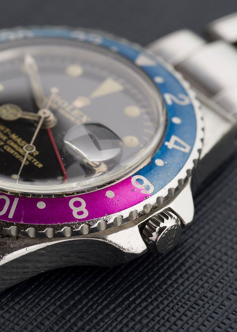 WhatsApp Image 2026-09-29 at 23.58.37 (2) 1963 Rolex GMT-Master Ref. 1675 'PCG' with Gilt 'Underline' dial Fuchsia insert