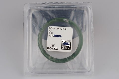 NOS Sealed 'Flat Four' bezel insert for Rolex Submariner Ref. 16610LV 'Kermit'
