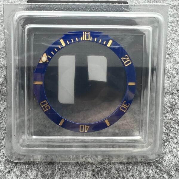 NOS BLUE CERAMIC INSERT WITH BLUE LUME PEARL