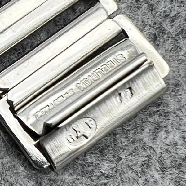 NOS YEAR 1977 GAY FRERES BAMBOO BAND FOR ROLEX, PATEK PHILIPPE, VACHERON 16 MM ENDLINKS