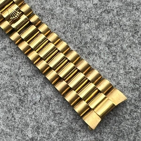 ROLEX PRESIDENT BRACELET D’AGOSTO 14 LINKS 20MM ENDLINKS FOR SERPICO Y LAINO DAY DATE GMT VERY RARE 18KT YG
