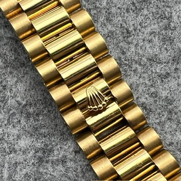 ROLEX PRESIDENT BRACELET D’AGOSTO 14 LINKS 20MM ENDLINKS FOR SERPICO Y LAINO DAY DATE GMT VERY RARE 18KT YG