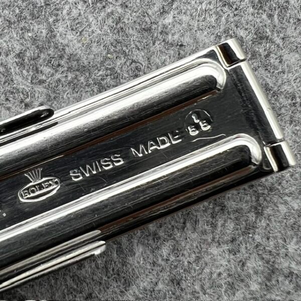 YEAR 1955 ROLEX EARLY 7205 6635 SMALL LOGO CLASP FOR 19 MM RIVIT BAND