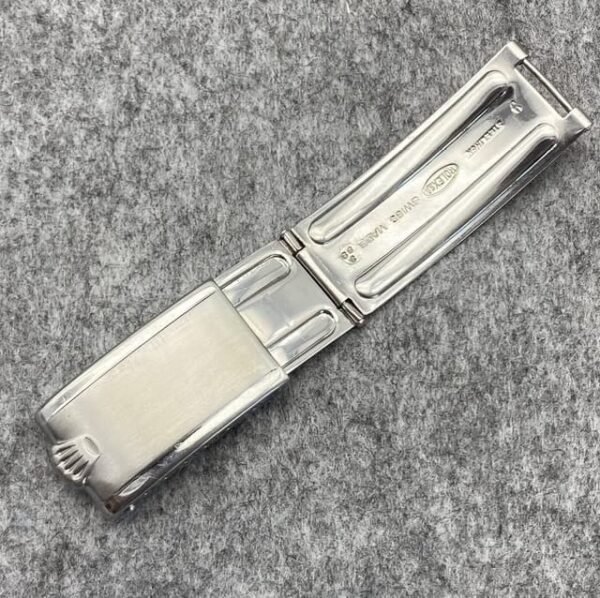 YEAR 1952 MINT ROLEX RARE EARLY 7206 6636 6251H STEEL SMALL LOGO CLASP