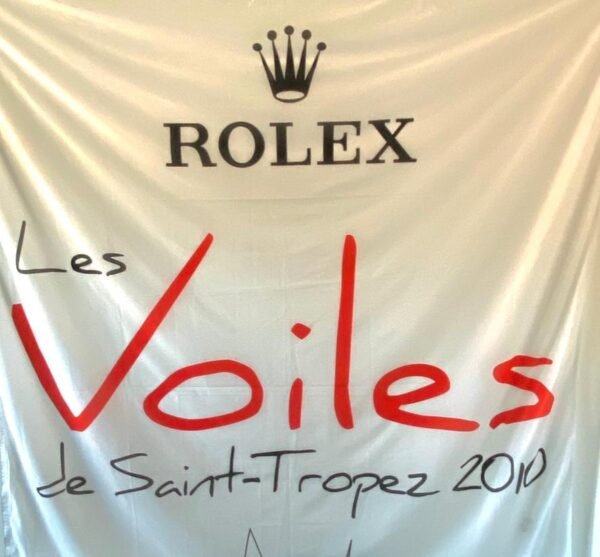 ROLEX SAILING FLAG SAINT TROPEZ YEAR 2010 (CM 200X240)