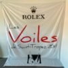 ROLEX SAILING FLAG SAINT TROPEZ YEAR 2010 (CM 200X240)