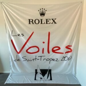 ROLEX SAILING FLAG SAINT TROPEZ YEAR 2010 (CM 200X240) ROLEX SAILING FLAG SAINT TROPEZ YEAR 2010 (CM 200X240)