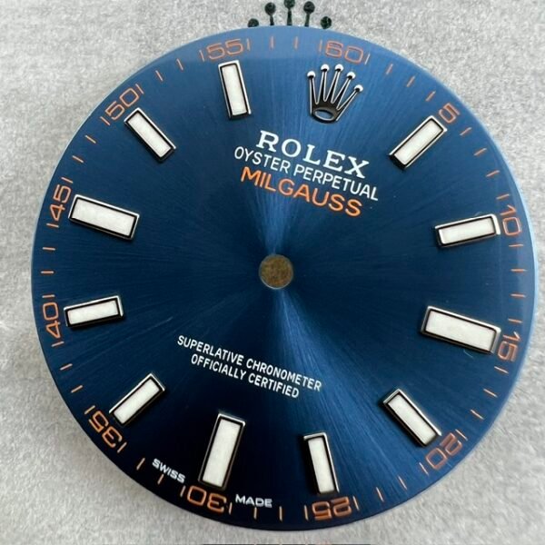 NOS BLUE CERACHROME 116400 GV Z MILGAUSS BLUE DIAL