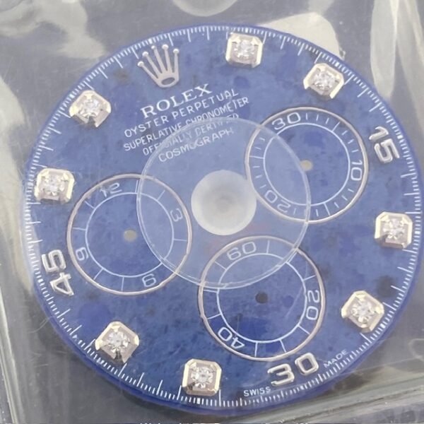 NOS 116509 116519 DAYTONA BLUE SODALITE DIAL WITH DIAMONDS