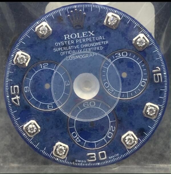 NOS 116509 116519 DAYTONA BLUE SODALITE DIAL WITH DIAMONDS