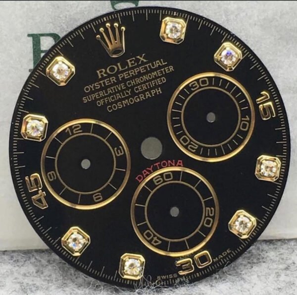 FLAWLESS 116518 116523 116528 DAYTONA BLACK DIAMONDS DIAL