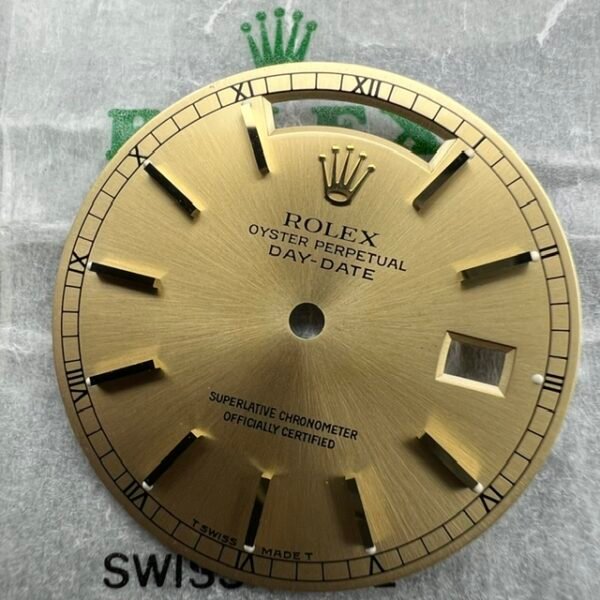 LIGHT CREAM TRITIUM 18038 18238 DAY DATE CHAMPAGNE DIAL