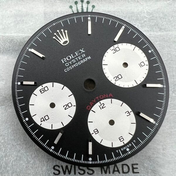 NOS GREEN LUMINOVA 6263 6265 DAYTONA BLACK “SMALL RED” DIAL