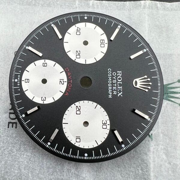 NOS GREEN LUMINOVA 6263 6265 DAYTONA BLACK “SMALL RED” DIAL