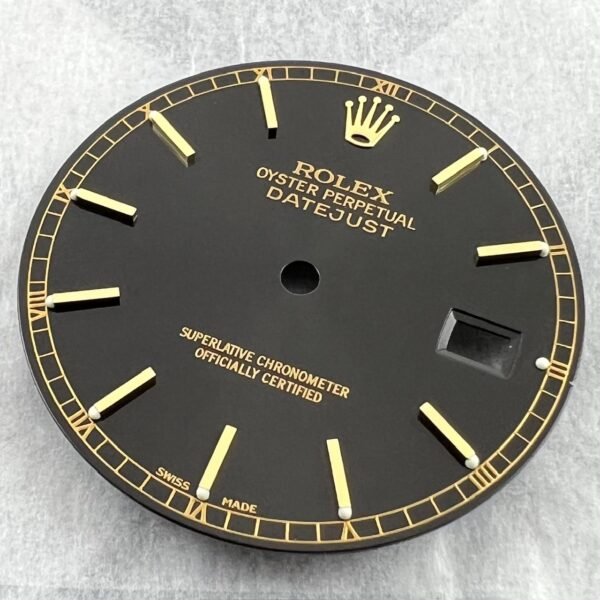 MINT GREEN LUMI ROLEX 16008 16018 16233 16238 DATE JUST DEEP BROWN GILT DIAL