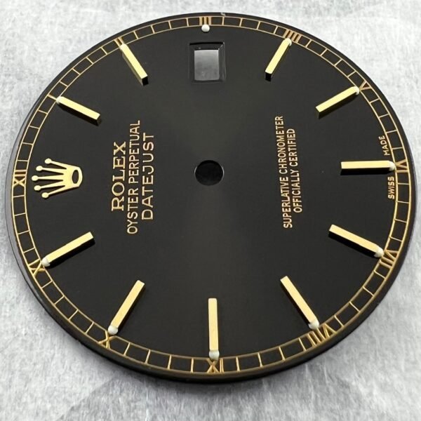 MINT GREEN LUMI ROLEX 16008 16018 16233 16238 DATE JUST DEEP BROWN GILT DIAL